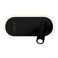 WANDLEUCHTE 13/29/9.5 cm  - Schwarz, Design, Metall (13/29/9.5cm)