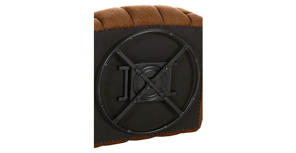 SESSEL in Flachgewebe Rostfarben - Rostfarben/Schwarz, KONVENTIONELL, Textil/Metall (97/71/87cm) - Carryhome