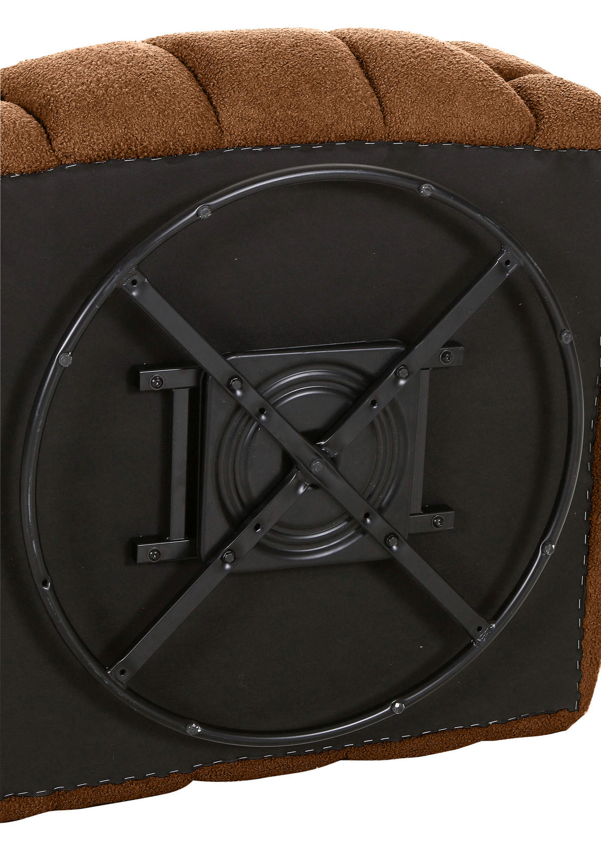 SESSEL in Flachgewebe Rostfarben  - Rostfarben/Schwarz, Konventionell, Textil/Metall (97/71/87cm) - Carryhome