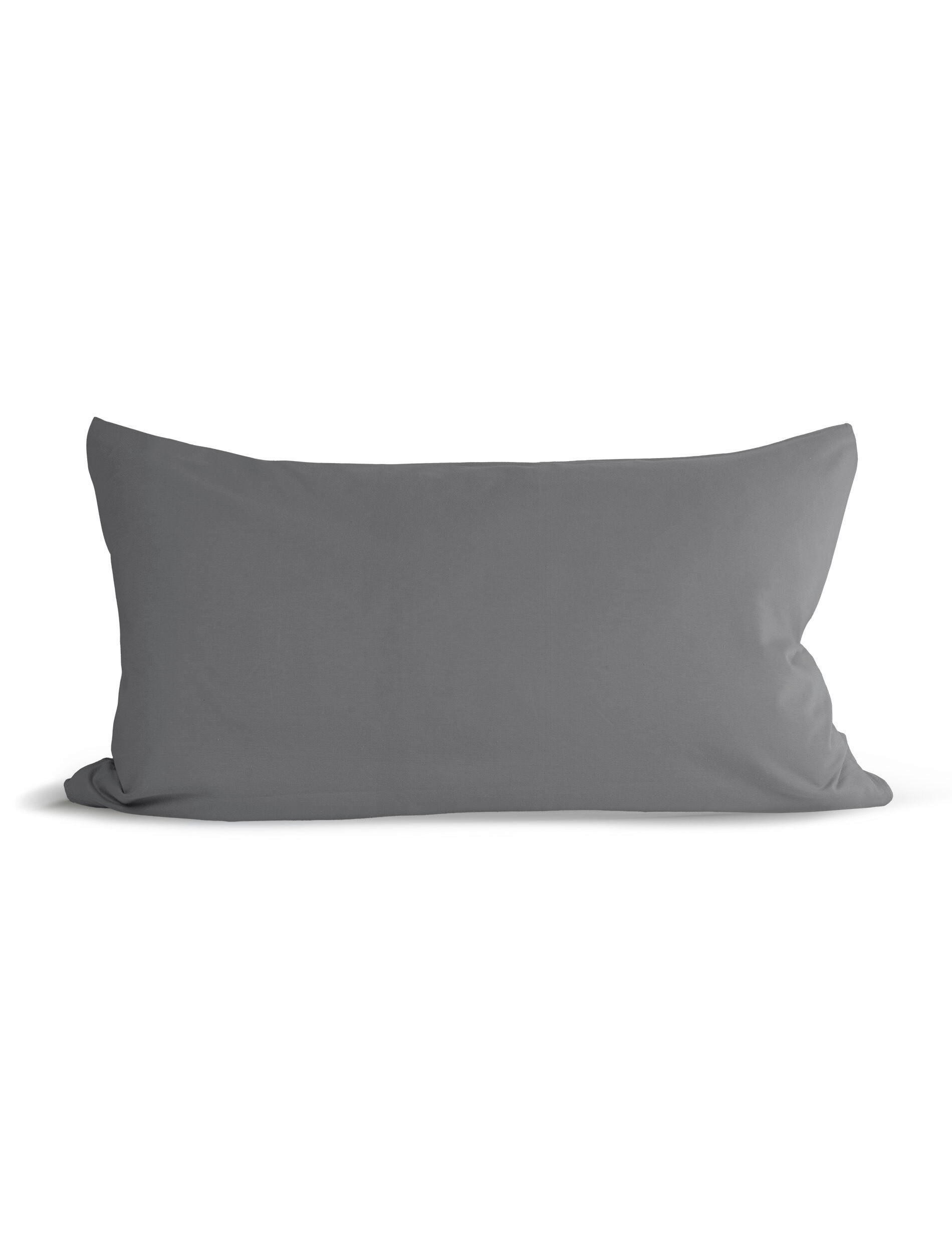 KOPFKISSENBEZUG 40/80 cm  - Anthrazit, KONVENTIONELL, Textil (40/80cm) - Irisette