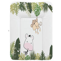 PREBAĽOVACIA PODLOŽKA,  - biela/zelená, Basics, plast (50/70/5cm) - My Baby Lou