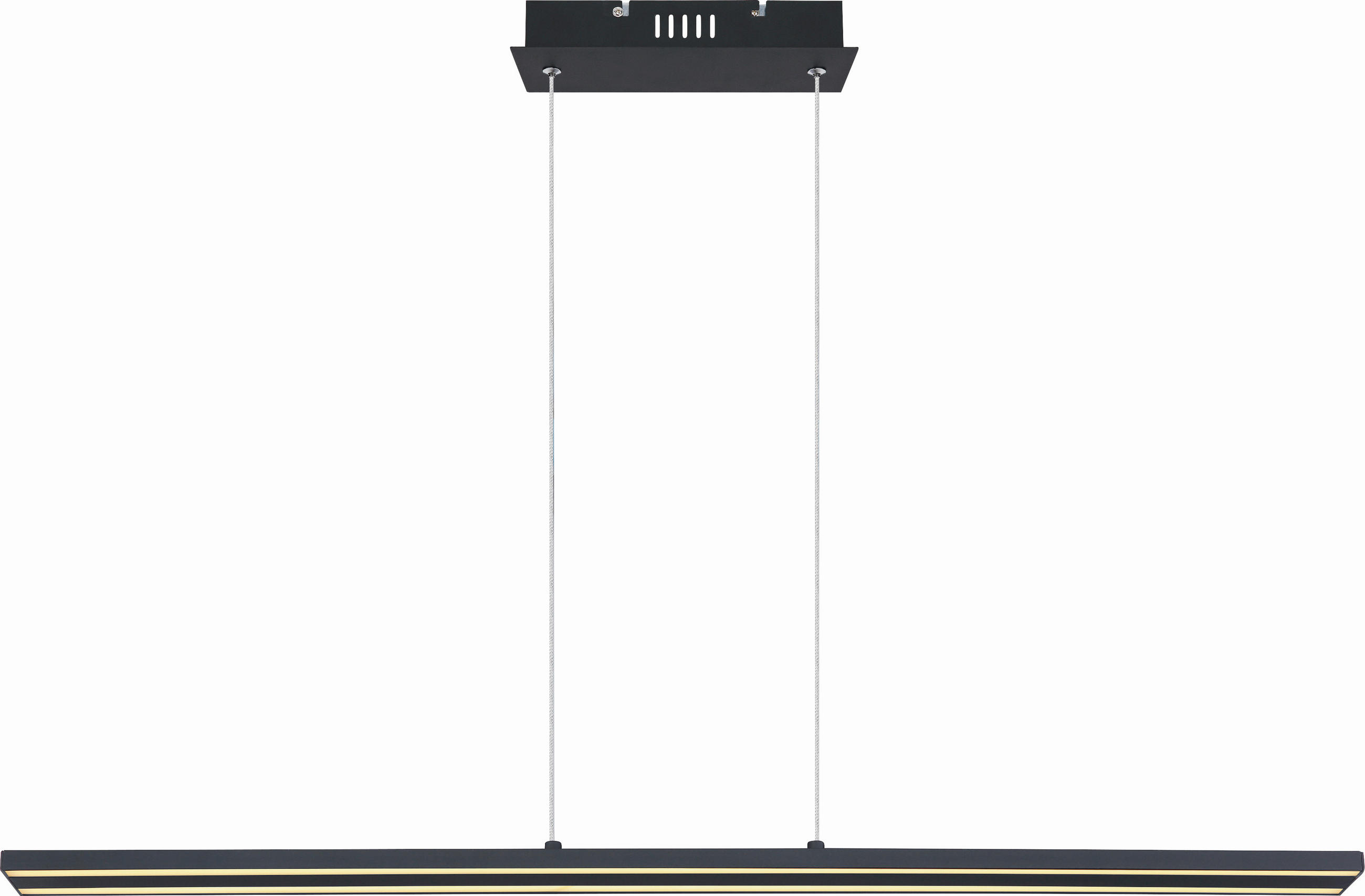 LUSTRĂ LED 101/8/120 cm  - negru, Trend, plastic/metal (101/8/120cm) - Novel