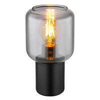 BORDSLAMPA 13/24 cm   - svart, Design, metall/glas (13/24cm) - Globo