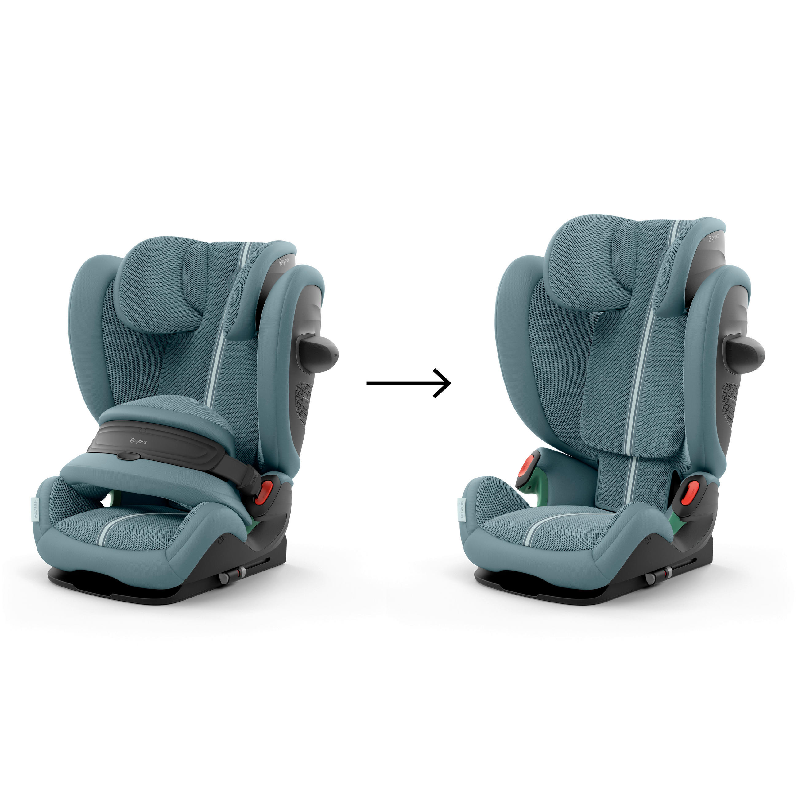 KINDERAUTOSITZ PALLAS G2 I-SIZE PLUS  - Pastellblau, Basics, Textil (40,5/59,5/59-81cm) - W.Schillig