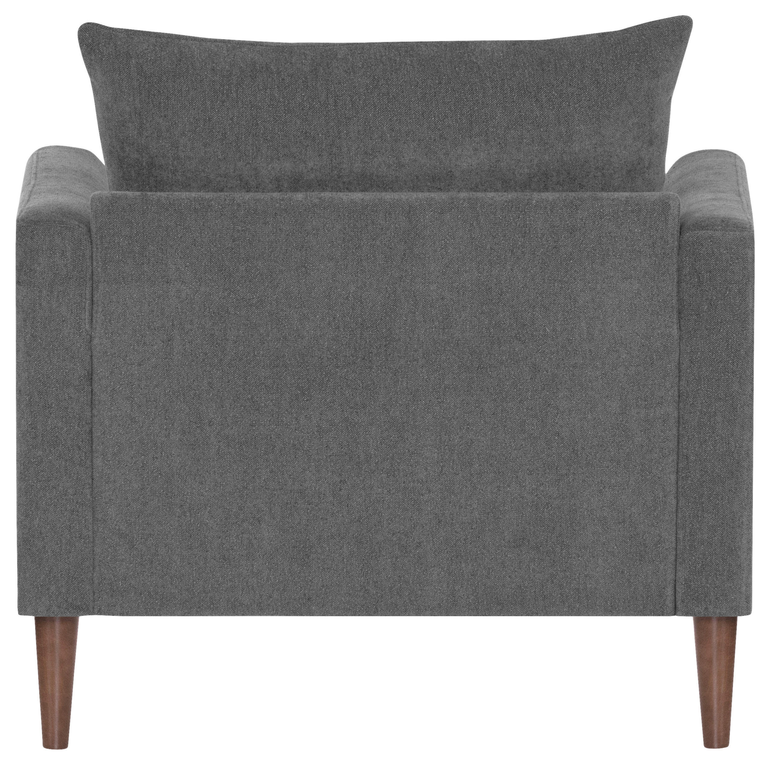 EINSITZER in Grau  - Dunkelbraun/Grau, KONVENTIONELL, Holz/Textil (96/82/97cm) - MID.YOU