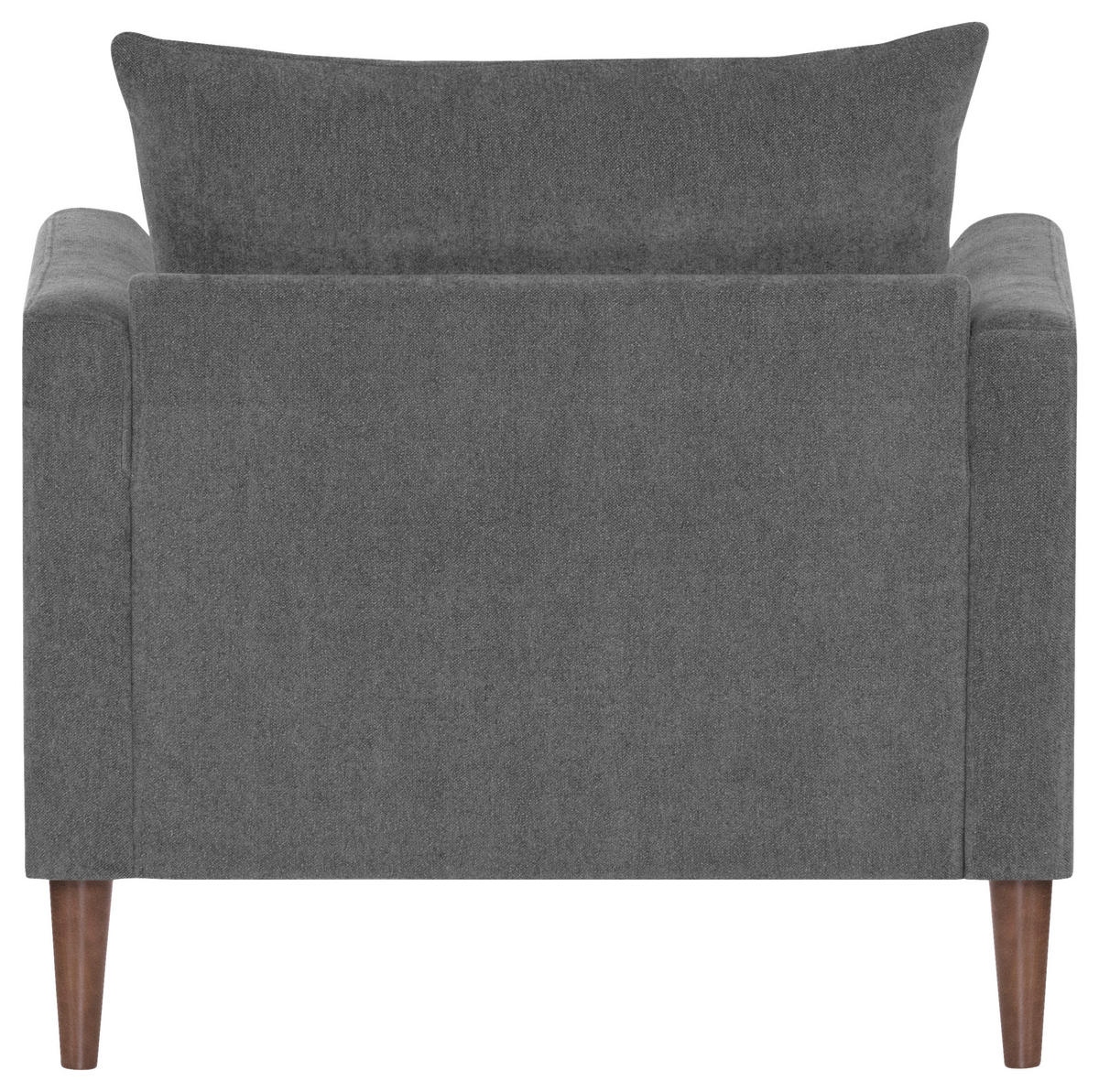 EINSITZER in Grau  - Dunkelbraun/Grau, Konventionell, Holz/Textil (96/82/97cm) - MID.YOU