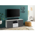 TV-ELEMENT 135/54/37 cm  - Alufarben/Graphitfarben, MODERN, Holzwerkstoff/Kunststoff (135/54/37cm) - Carryhome