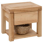 NACHTKÄSTCHEN in massiv Eiche Eichefarben  - Eichefarben, Natur, Holz (50/45/40cm) - Linea Natura