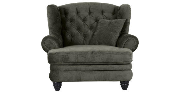 XXL-SESSEL - Anthrazit/Schwarz, Design, Holz/Textil (127/106/149cm) - Landscape