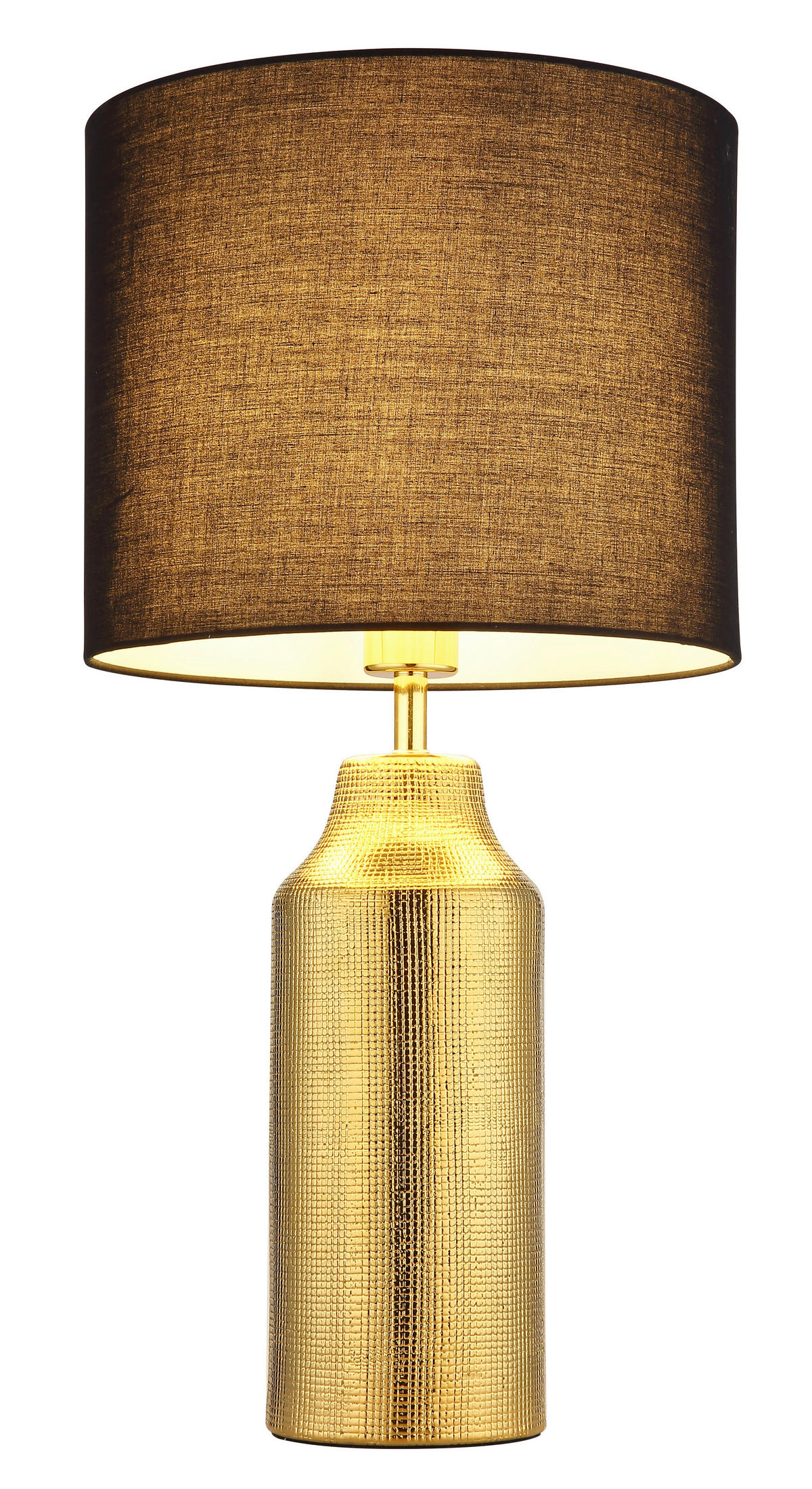 TISCHLEUCHTE - Weiss/Goldfarben, Basics, Keramik/Kunststoff (30,5/61cm) - Globo