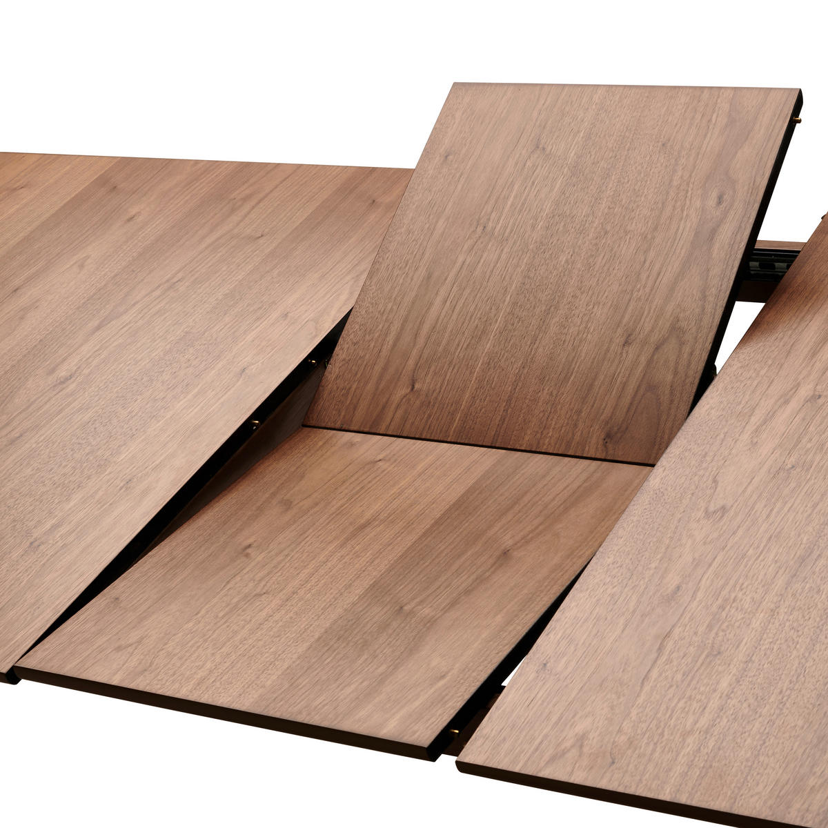 ESSTISCH Kautschukholz furniert, massiv rechteckig Walnussfarben  - Walnussfarben, MODERN, Holz (150/76/90cm) - Livetastic