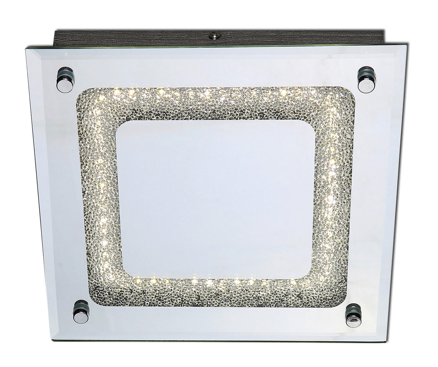 LED-DECKENLEUCHTE Thun 24 cm  - Opal/Weiß, Basics, Glas/Metall (24cm) - Näve