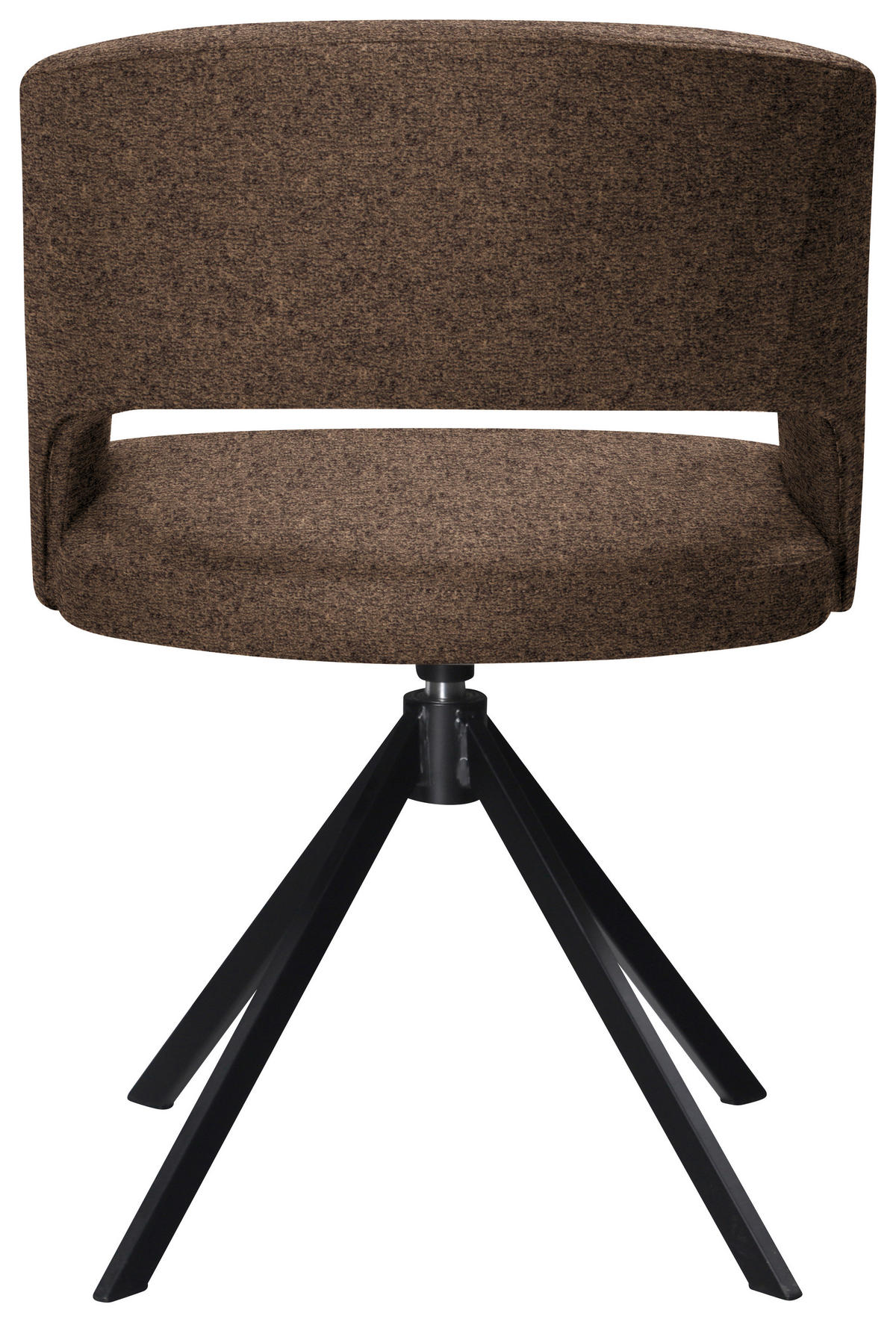 ARMLEHNSTUHL  in Stahl Samt  - Schwarz/Braun, Konventionell, Textil/Metall (56/84/59cm) - Moderano