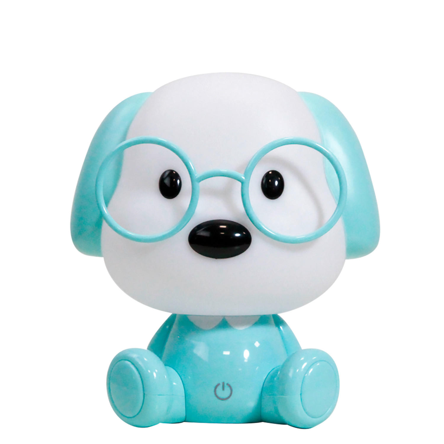 KINDERTISCHLEUCHTE 17/17/20 cm   - Weiß/Hellblau, Basics, Kunststoff (17/17/20cm)
