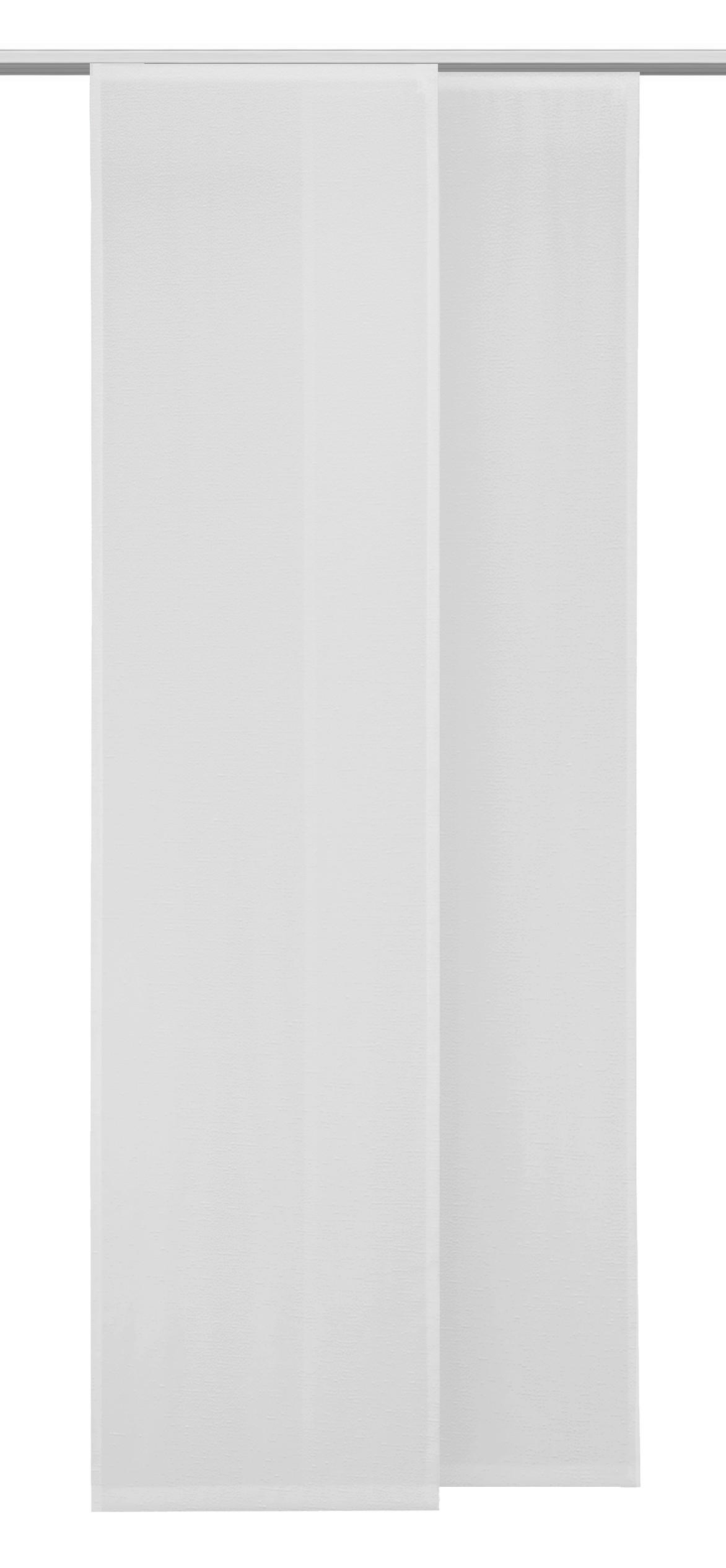 PANEL ZAVESA bela - bela, Konvencionalno, tekstil (60/245cm) - Venda