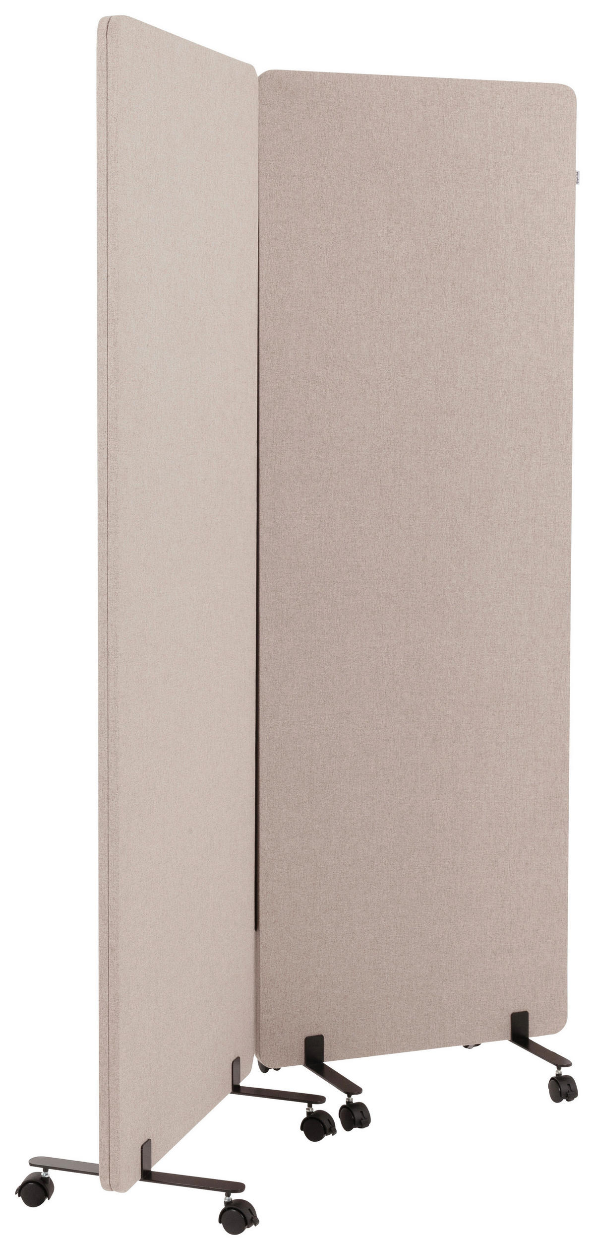MELLANVÄGG  i metall, plast, textil  taupe  - taupe, Basics, metall/textil (60/177/35cm) - MID.YOU