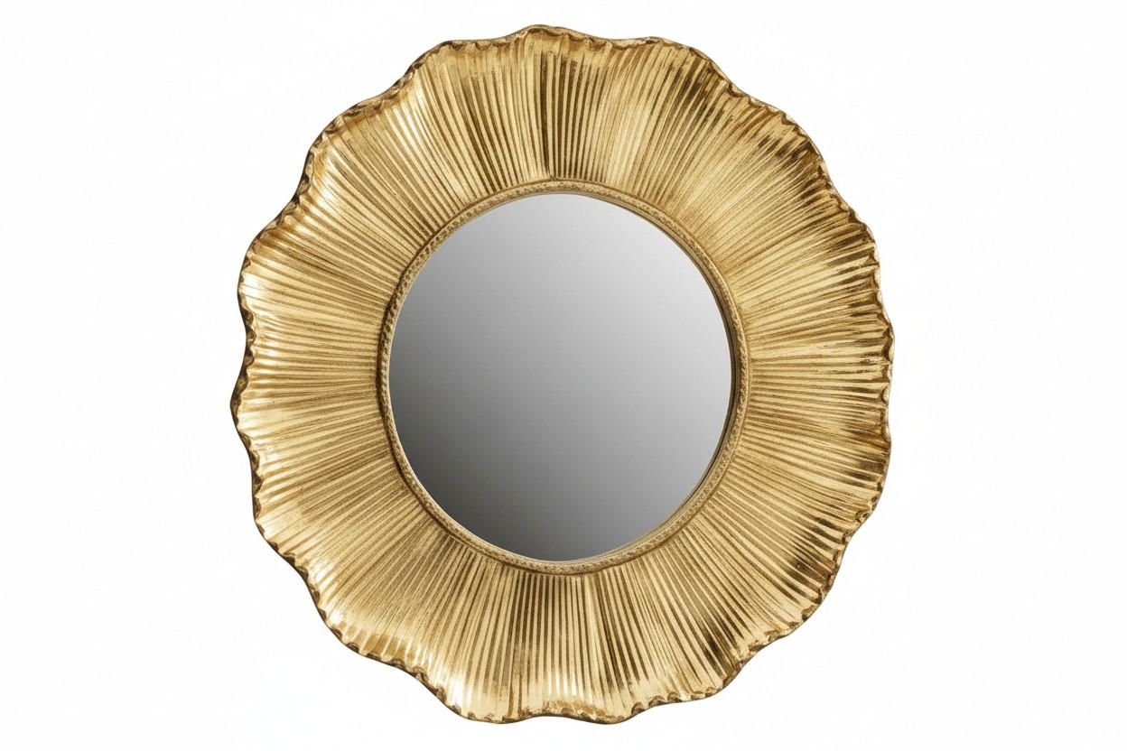 WANDSPIEGEL Goldfarben  - Goldfarben, Design, Glas/Holzwerkstoff (109/109/10cm) - Novel