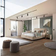 BOXSPRINGBETT 180/200 cm  in Beige  - Beige/Schwarz, Design, Kunststoff/Textil (180/200cm) - Johann Jakob