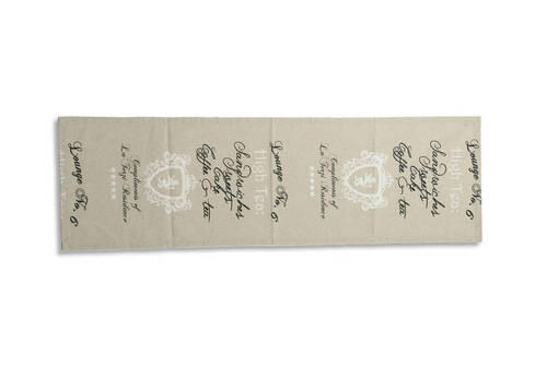 TISCHLÄUFER Textil Webstoff, Struktur Schwarz, Weiß, Beige 40/140 cm  - Beige/Schwarz, Basics, Textil (40/140cm)