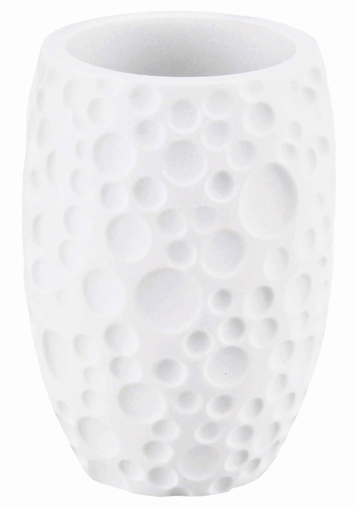 ZAHNPUTZBECHER MOON  - Weiß, Design, Kunststoff (7,6/10,8cm) - Kleine Wolke