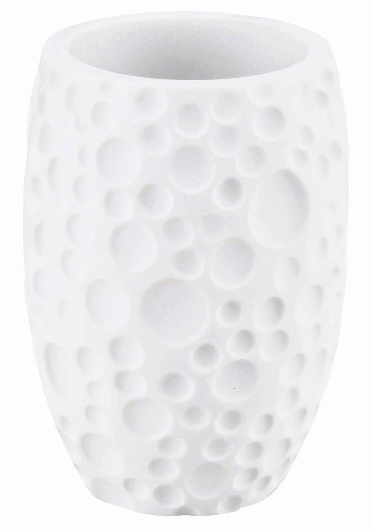 ZAHNPUTZBECHER Kunststoff  - Weiß, Design, Kunststoff (7,6/10,8cm) - Kleine Wolke