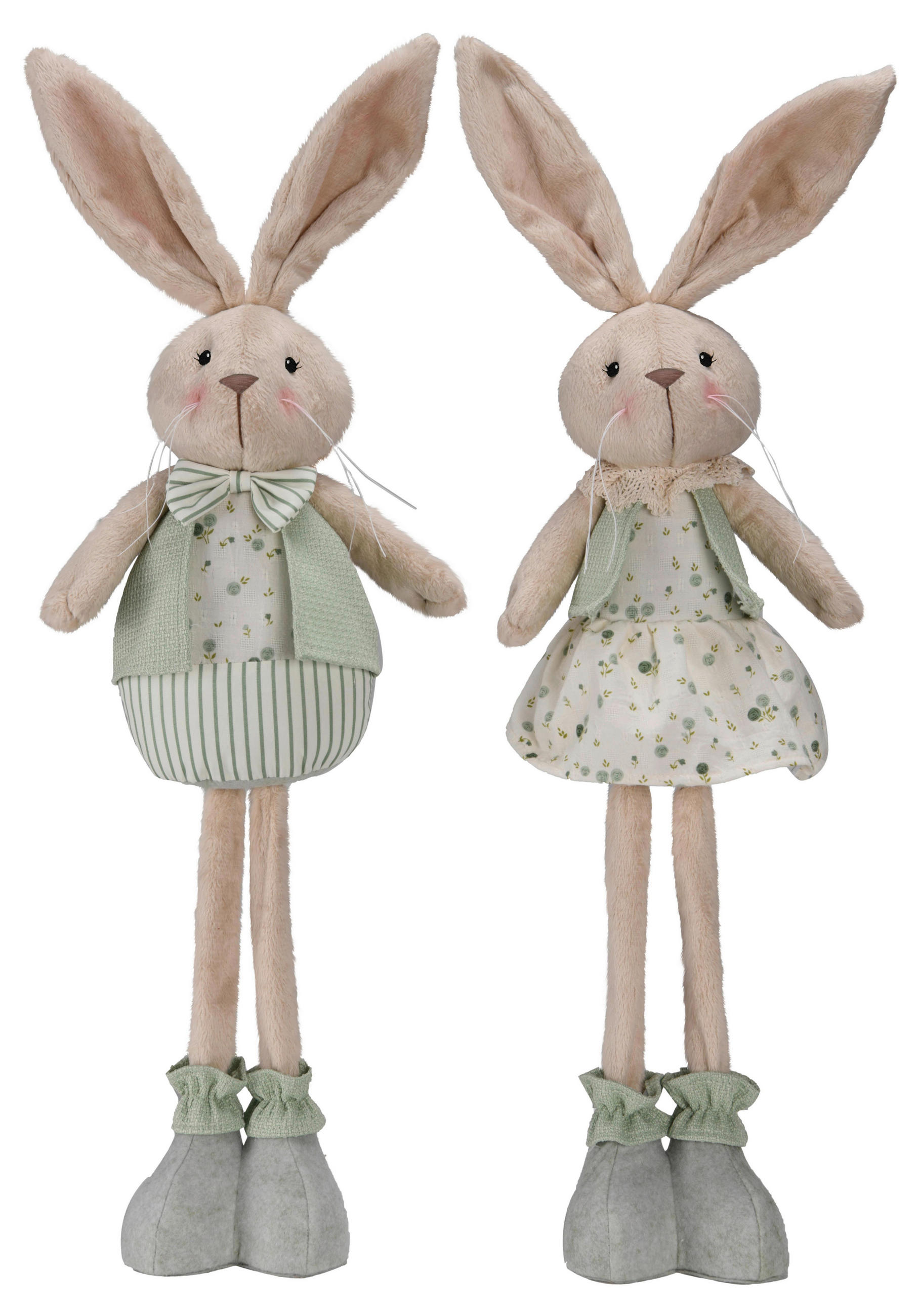 DEKOHASE - Beige/Grau, LIFESTYLE, Naturmaterialien/Textil (20/71/9cm)