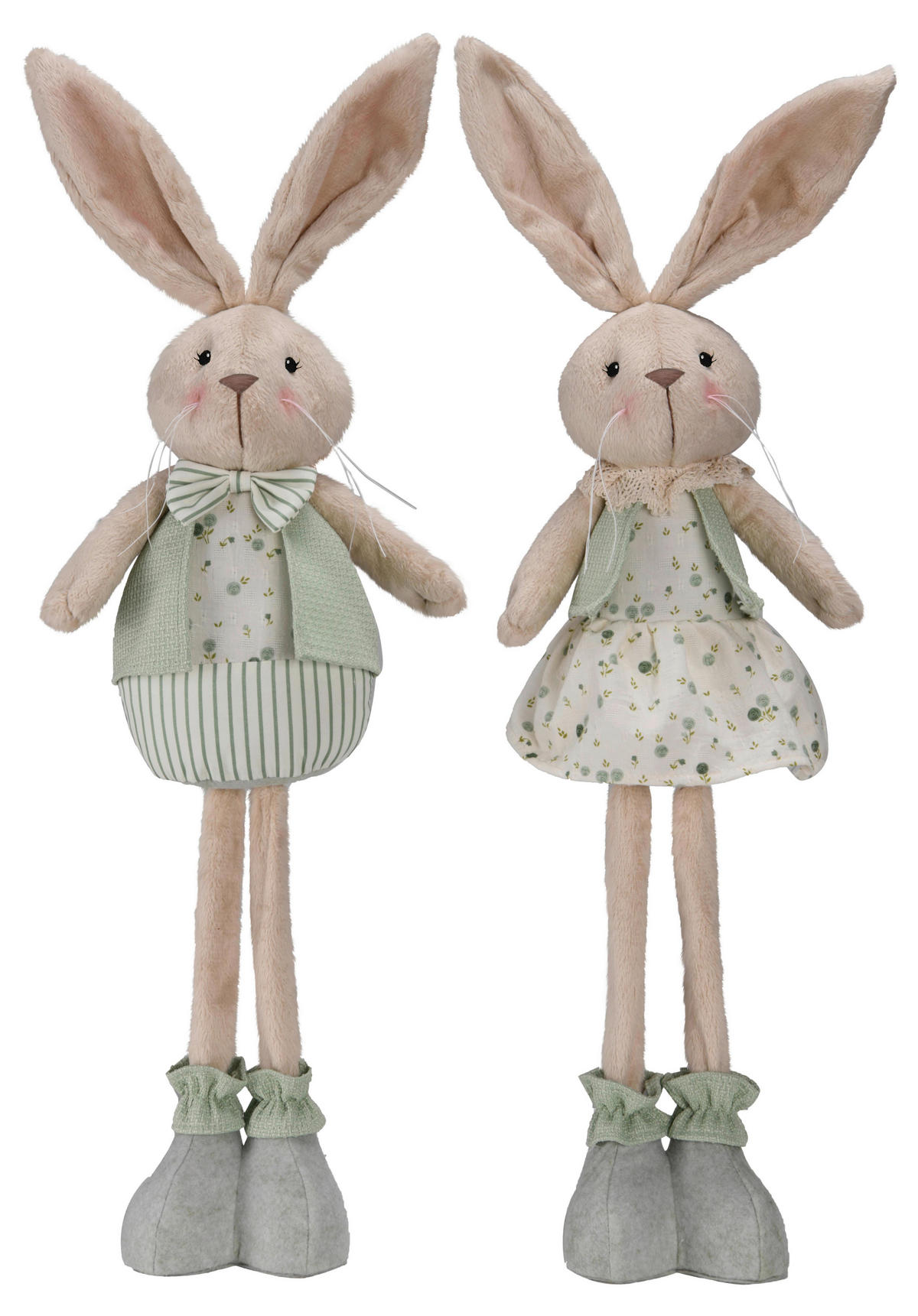 DEKOHASE - Beige/Grau, LIFESTYLE, Naturmaterialien/Textil (20/71/9cm)