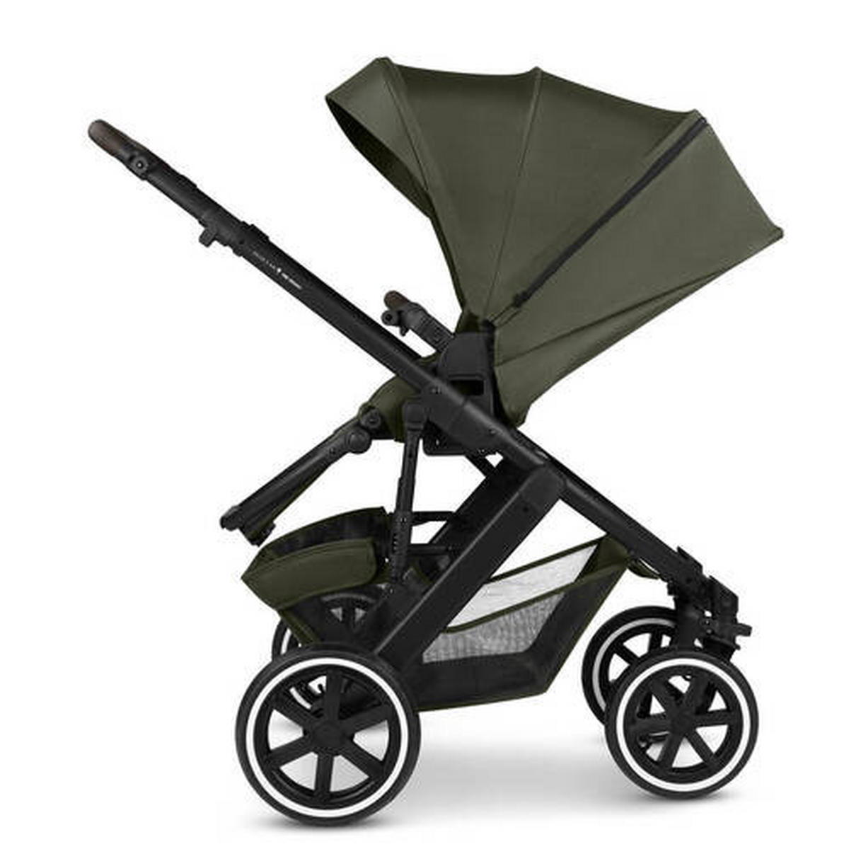 KINDERWAGENSET  Salsa 5 Air - All In One Set Maxi Cosi  Avocado  - Schwarz/Weiß, Basics, Textil/Metall (95.5/63/118cm) - ABC Design