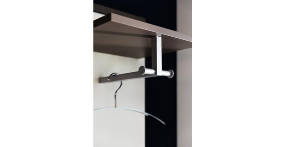 GARDEROBE 4-teilig  in 301/233/35 cm  - Braun/Weiß, Design, Glas/Holzwerkstoff (301/233/35cm) - Moderano