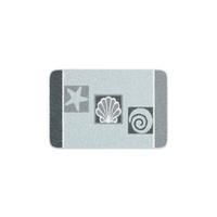 BADTEPPICH AQUATICA Grau 60/90 cm  - Grau, Basics, Kunststoff/Textil (60/90cm) - Grund