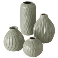 VASE  - Grün, Basics, Keramik - Ambia Home