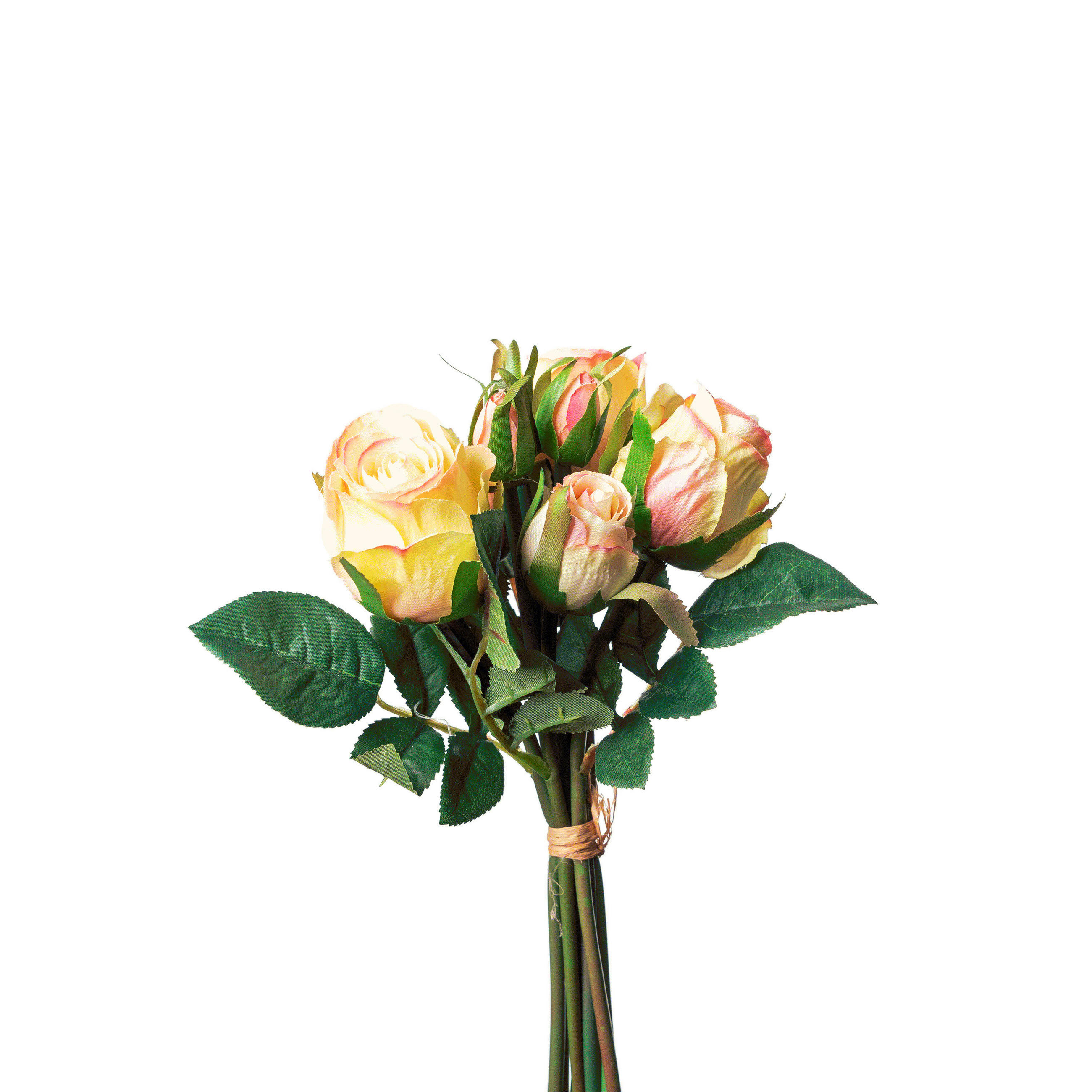 KUNSTBLUME  - Aprikose/Creme, Basics, Kunststoff (27cm)