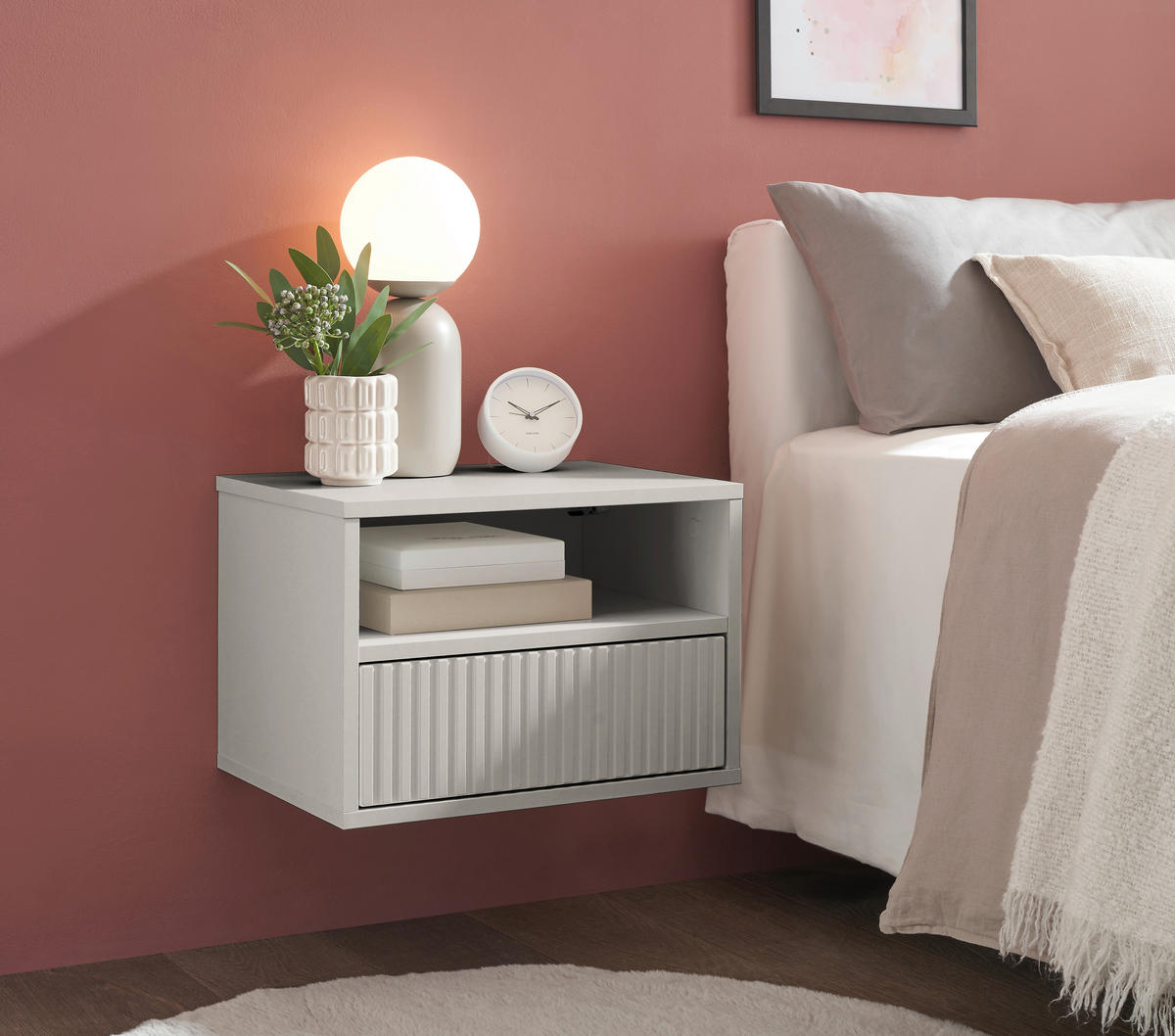 NACHTSCHRANK 46/31/32 cm  - Kaschmir, KONVENTIONELL, Holzwerkstoff (46/31/32cm) - Boxxx