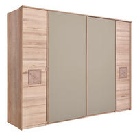 SCHWEBETÜRENSCHRANK Braun  - Braun, Design, Holz/Holzwerkstoff (246/215/74cm) - Linea Natura