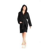 BADEMANTEL L Unisex  - Schwarz, Basics, Textil (Lnull) - Vossen