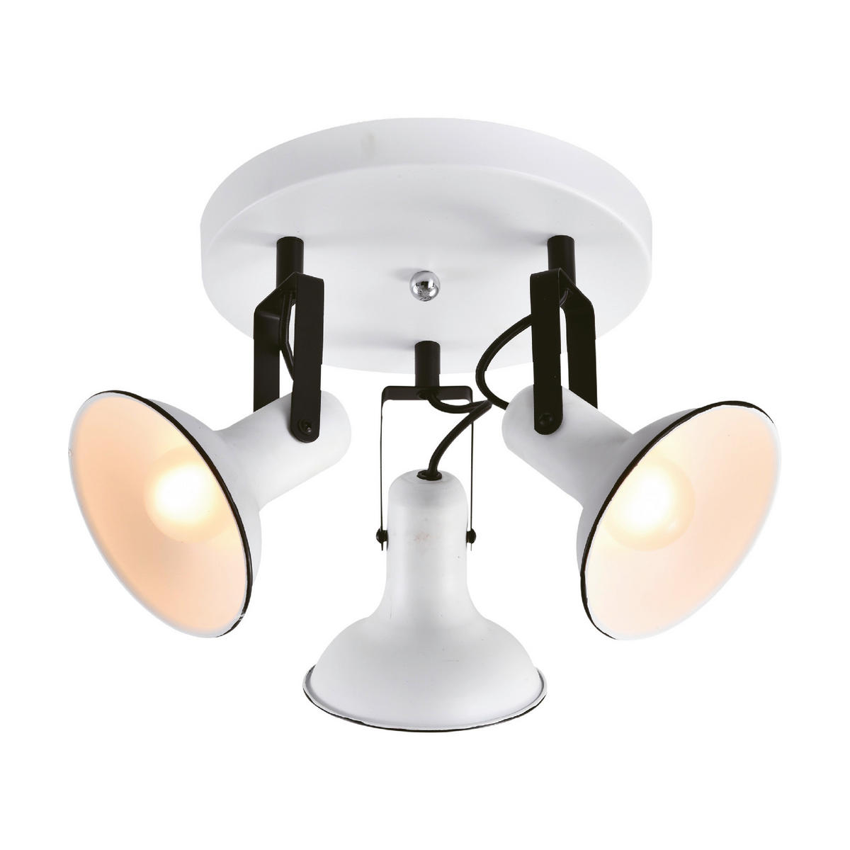 SPOTLÁMPA - fekete/fehér, Basics, fém (24/34/34cm)