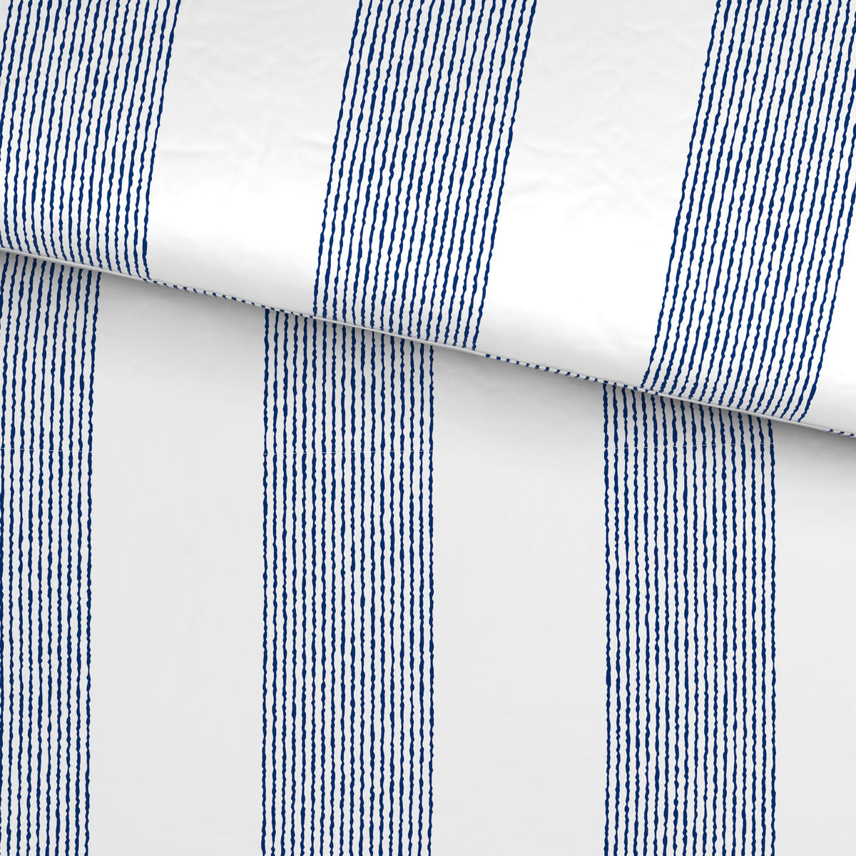 BETTWÄSCHE Satin 155/220 cm  - Blau/Weiß, Design, Textil (155/220cm) - Novel