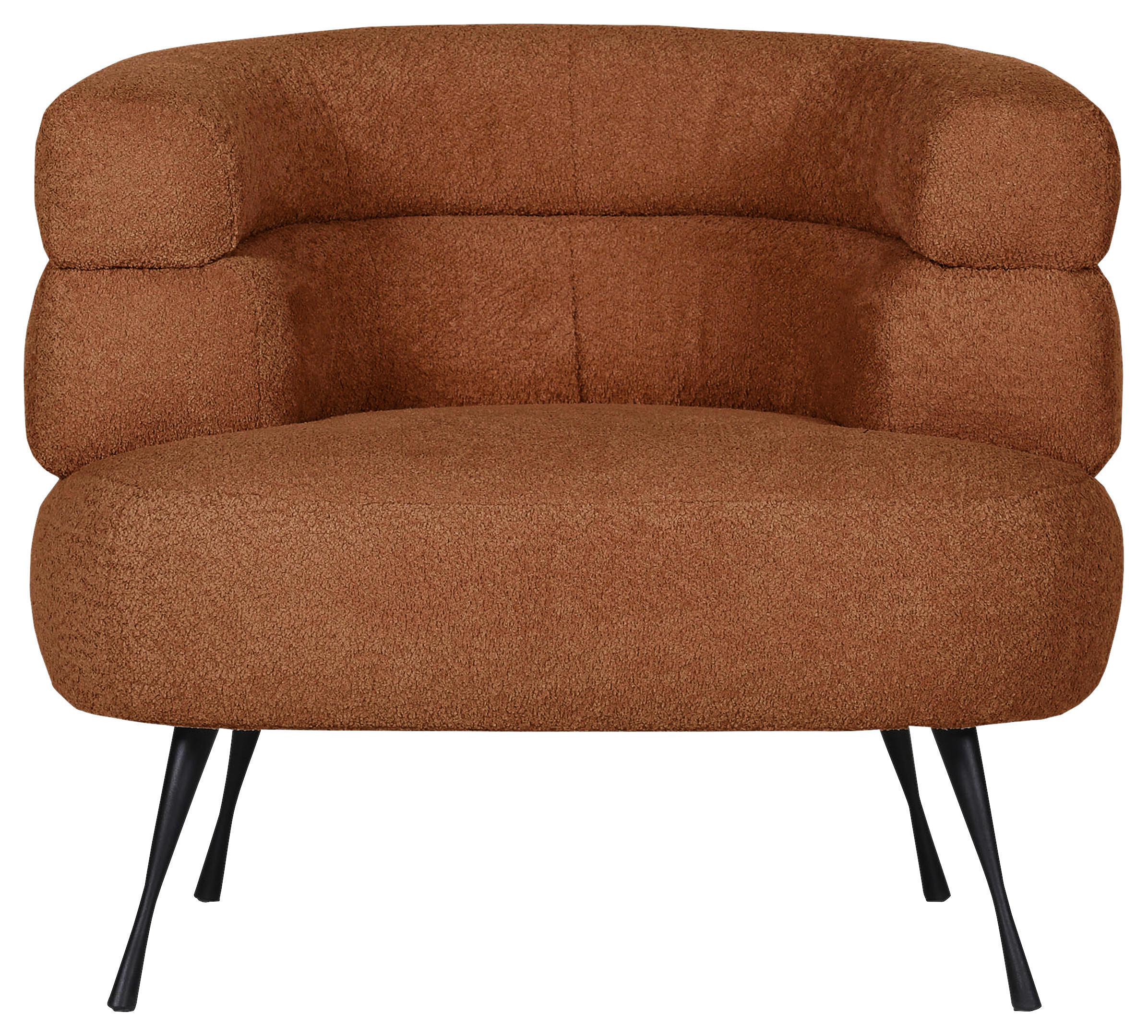 SESSEL Chenille Kupferfarben    - Schwarz/Kupferfarben, KONVENTIONELL, Textil/Metall (92/75/78cm)