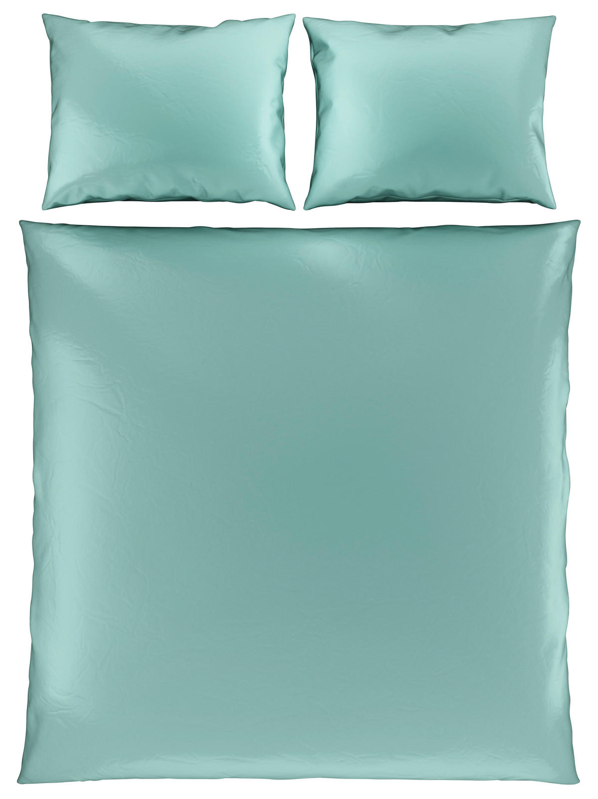 POVLEČENÍ, satén, šalvějově zelená, 200/200 cm - šalvějově zelená, Basics, textil (200/200cm) - Novel