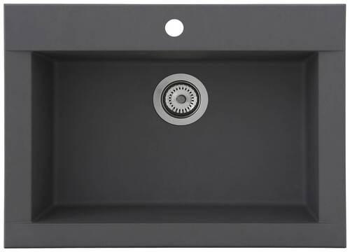DISKHO 1712OHIO66X50G  - grå, Trend, glas/plast (66/21/50cm) - Respekta