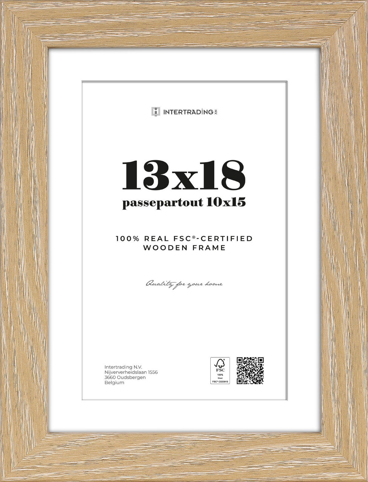 BILDERRAHMEN in Eichefarben  - Eichefarben, Basics, Holzwerkstoff (16,2/21,2/2,7cm)