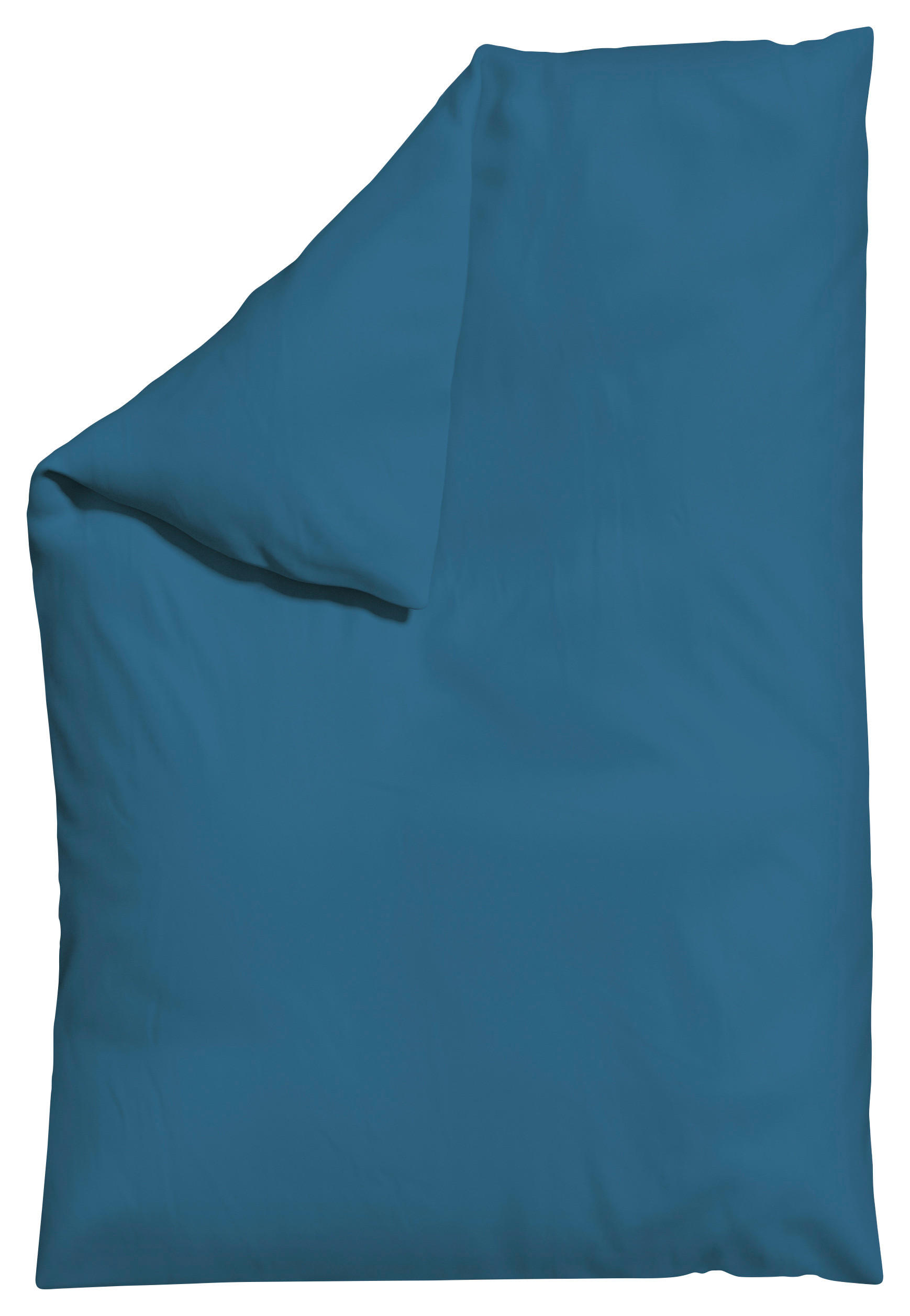 BETTDECKENBEZUG -teilig KNITTED JERSEY Jersey 135-140/200 cm  - Blau, Basics, Textil (135-140/200cm) - Schlafgut
