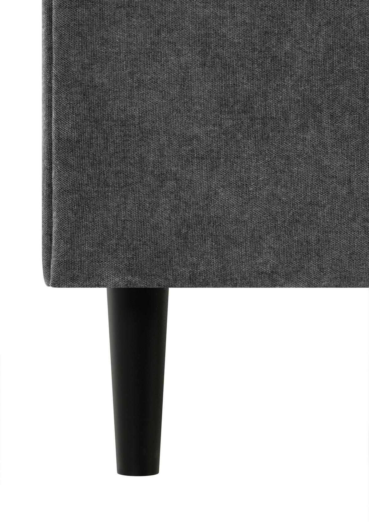 BOXBETT 160/200 cm  in Anthrazit  - Anthrazit/Schwarz, KONVENTIONELL, Holz/Textil (160/200cm) - Welnova