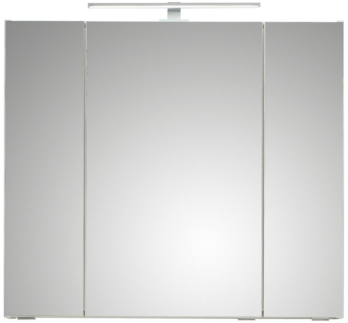 SPIEGELSCHRANK 80/70/16 cm  - Chromfarben/Weiß, KONVENTIONELL, Glas/Holzwerkstoff (80/70/16cm) - Pelipal