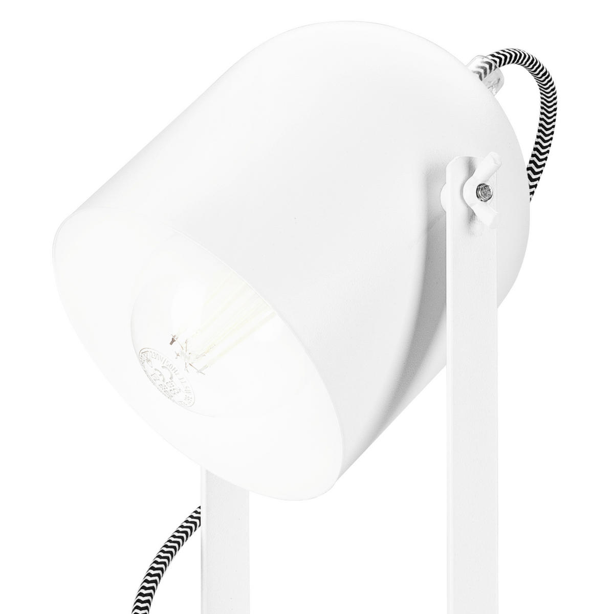 SCHREIBTISCHLEUCHTE   - Weiß, Design, Metall (34/14/14cm)