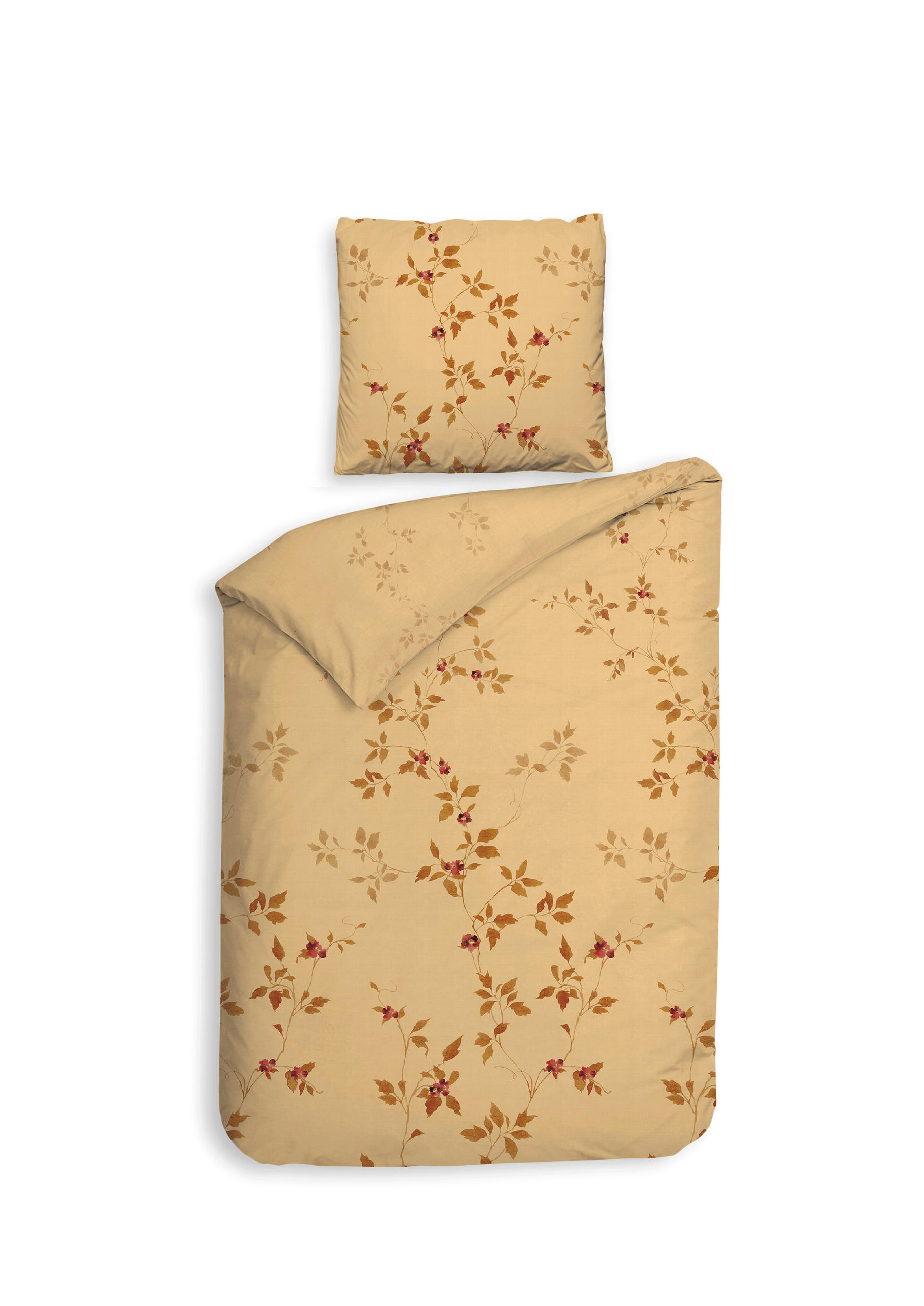 BETTWÄSCHE Tommaso Flanell 155/220 cm  - Gelb, Basics, Textil (155/220cm)