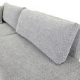 ECKSOFA Grau Flachgewebe Zierkissen, Rückenkissen, Bettkasten, Schlaffunktion, Rücken echt, Liegefläche im Originalstoff  - Schwarz/Grau, KONVENTIONELL, Kunststoff/Textil (145/260cm) - Carryhome