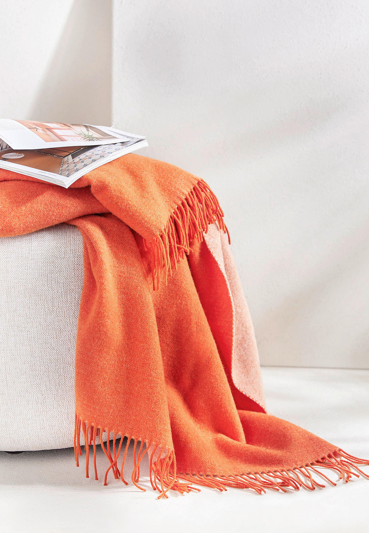 PLÄD 130/170 cm  - orange, Basics, textil (130/170cm) - FYNCH-HATTON