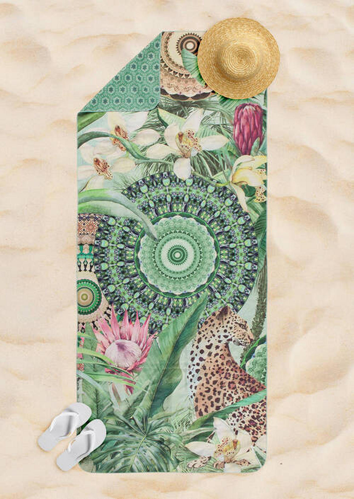SPORTHANDTUCH 75/180 cm Grün  - Grün, Trend, Textil (75/180cm)