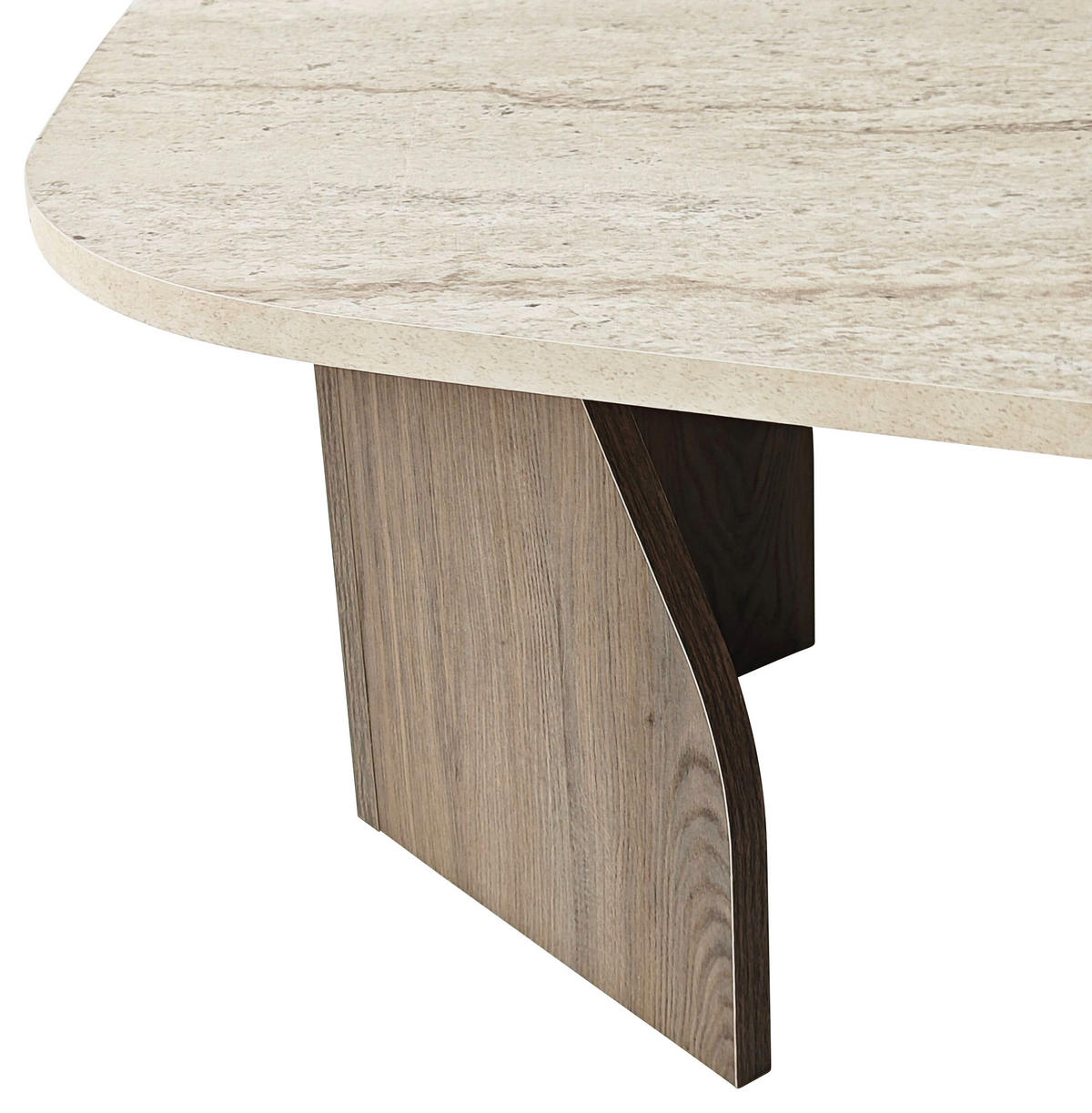 COUCHTISCH Beige, Walnussfarben  - Beige/Walnussfarben, MODERN, Holzwerkstoff (100/35/60cm) - MID.YOU